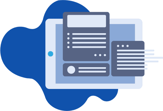 image of iPad content interface