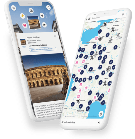 mobiles with outdoor augmented reality navigation and open pinpoint