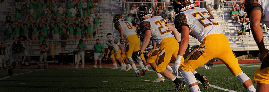 Footer banner with view inside football game